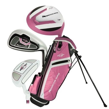 RAY COOK Ray Cook Golf 08RAYMAN7JRGRHJUNGR03505 Ages 3-5 Manta Ray Girls Junior Set with Bag; Pink - 5 Piece 08RAYMAN7JRGRHJUNGR03505